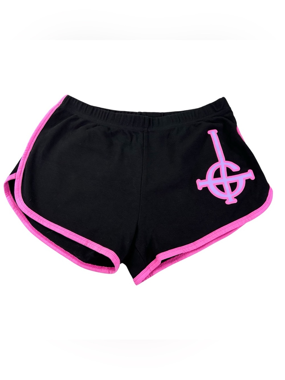 Ghost Ghooty Shorts XL Grucifix Logo Black Pink Dolphin Booty Band Merch 2023